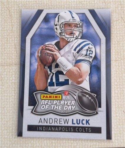 2013 Panini NFL Player of the Day #6 Andrew Luck — front