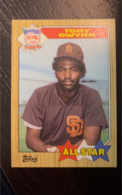 1987 Topps #599 Tony Gwynn All Star — front