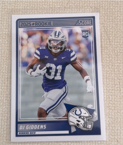 2025 Panini Score #95 DJ Giddens — front