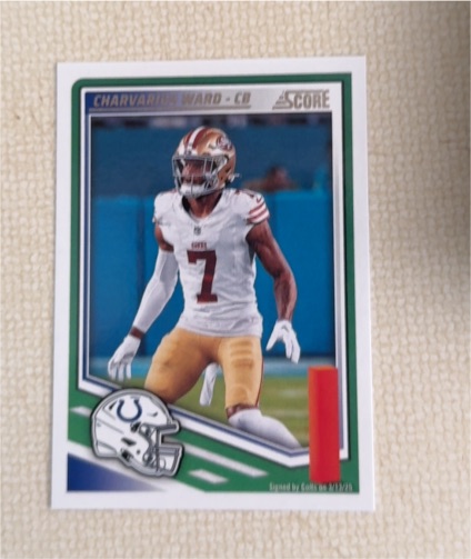 2025 Panini Score #147 Charvarius Ward — front