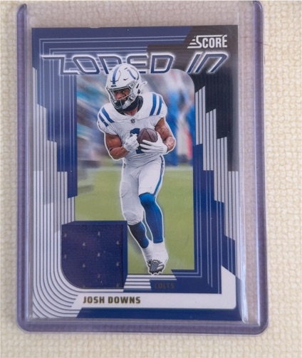 2025 Panini Score Zoned In Josh Downs — front