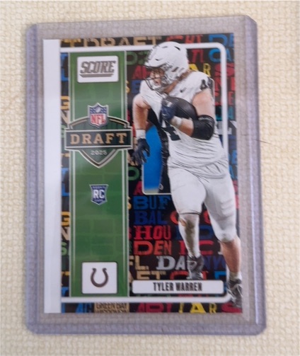 2025 Panini Score #12 Tyler Warren — front