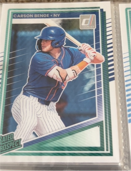 2025 Donruss #158 Carson Benge — front