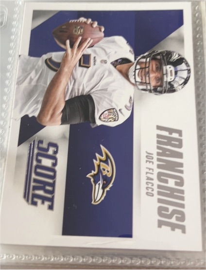 2015 Score Franchise #3 Joe Flacco — front
