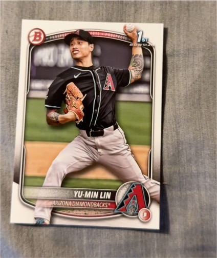 2025 Bowman Prospects #BP-27 Yu-Min Lin — front