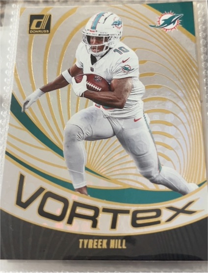 2024 Donruss #VOR-THI Tyreek Hill Vortex — front
