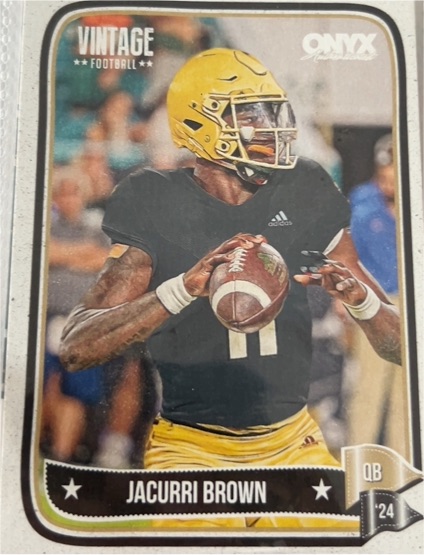 2024 Onyx Authenticated Vintage Football #24 Jacurri Brown — front