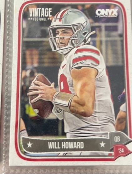 2024 Onyx Vintage Football #24 Will Howard — front