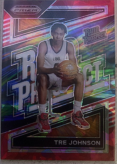 2024 Panini Prizm Draft Picks #15 Tre Johnson Rated Prospect — front