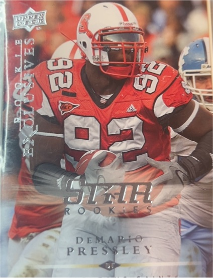 2008 Upper Deck Rookie Exclusives #RE14 DeMario Pressley — front