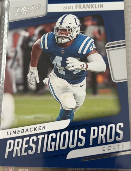 2024 Panini Prestige #PP-ZFN Zaire Franklin Prestigious Pros — front