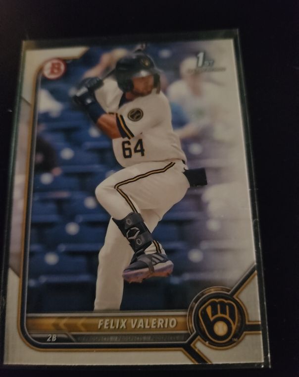 2022 Bowman Chrome Prospects #BCP-128 Felix Valerio — front