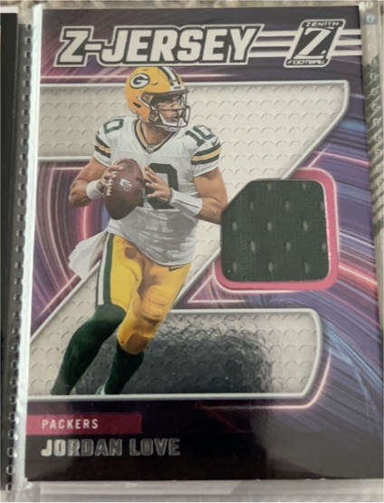 2024 Panini Zenith Z-Jersey Patch #ZJ37 Jordan Love — front