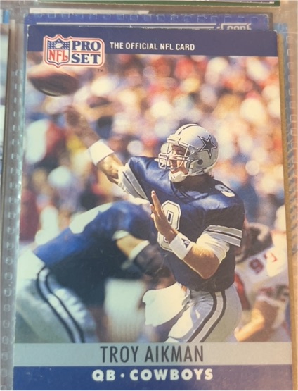 1990 Pro Set #78 Troy Aikman — front