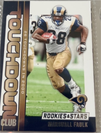 2024 Panini Rookies & Stars Touchdown Club #TC-MFK Marshall Faulk — front