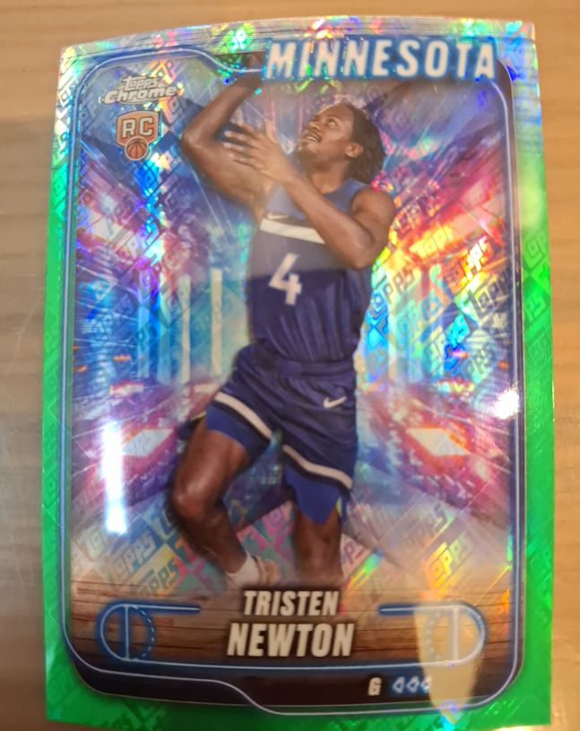 2024-25 Topps Chrome #108 Tristen Newton — front