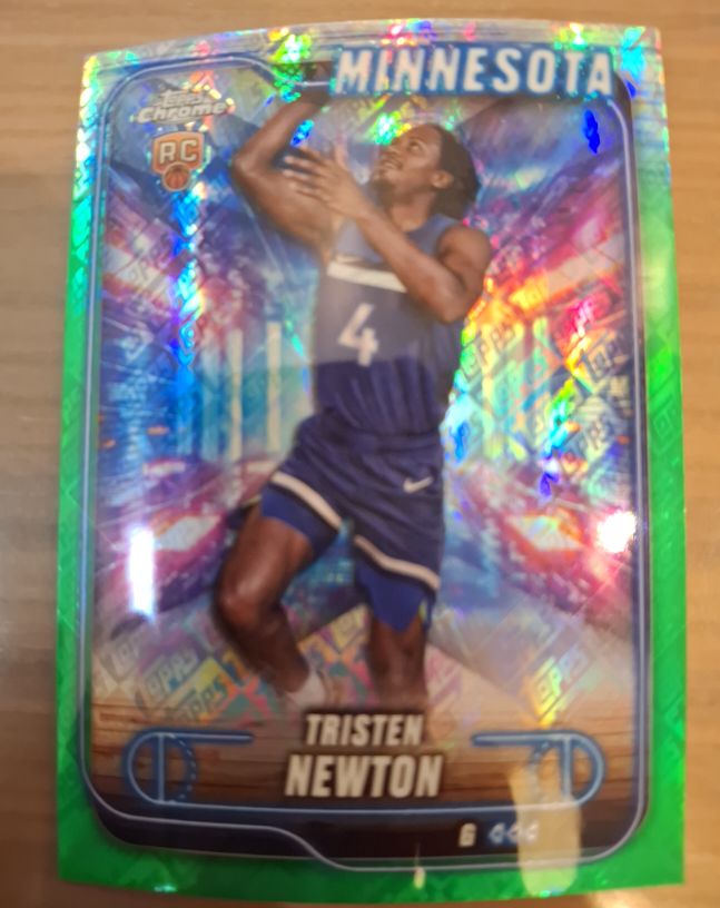 2024-25 Topps Chrome #108 Tristen Newton — front