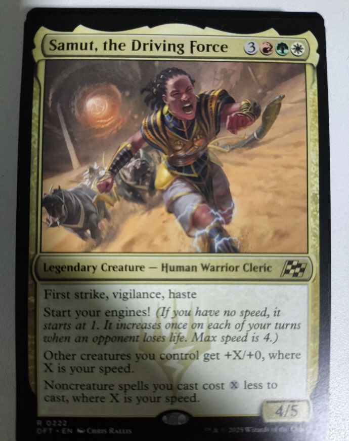 2025 Magic: The Gathering #222 Samut, the Driving Force — front