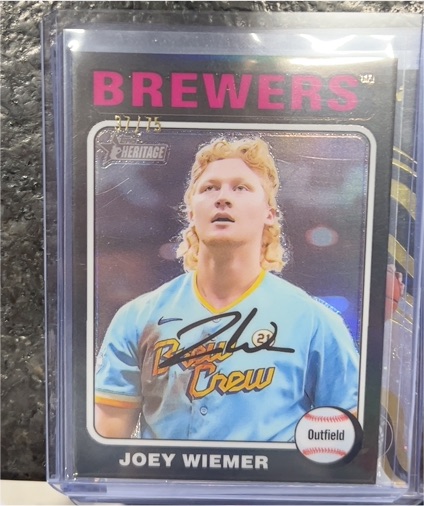 2024 Topps Heritage #56 Joey Wiemer — front