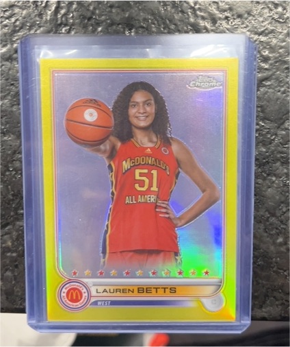 2022 Topps Chrome McDonald's All American #86 Lauren Betts — front