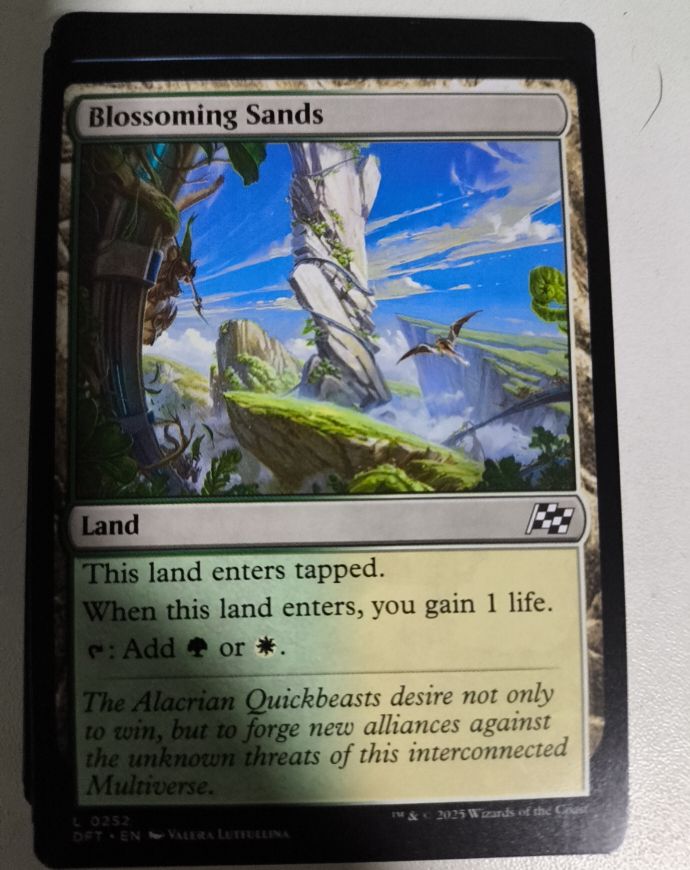 2025 Magic: The Gathering #252 Blossoming Sands — front