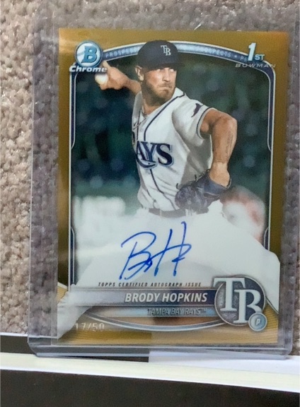 2025 Bowman Chrome #CPA-BH Brody Hopkins — front