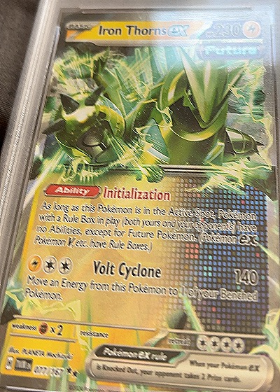 2024 Pokémon Scarlet & Violet Twilight Masquerade #077 Iron Thorns ex — front