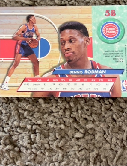 1993-94 Fleer Ultra #58 Dennis Rodman — front