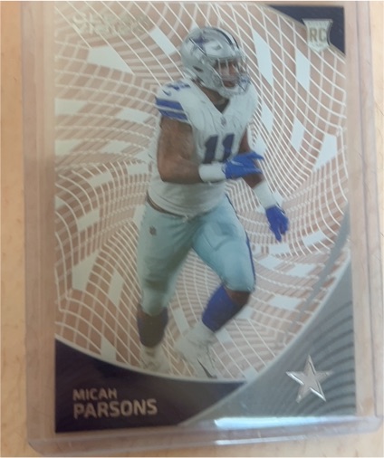 2021 Panini Chronicles Clear Vision #CVR-11 Micah Parsons — front
