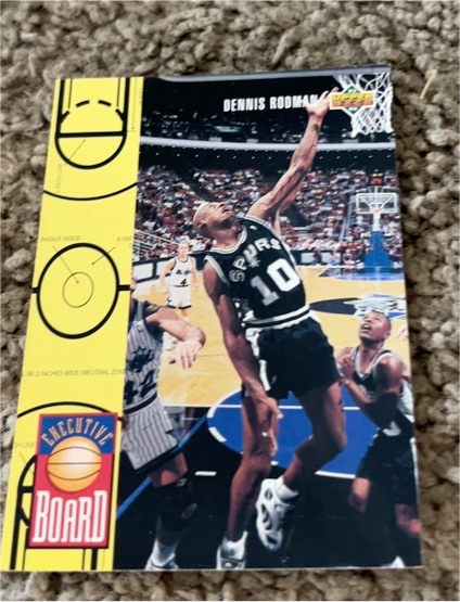 1993-94 Upper Deck Executive Board #421 Dennis Rodman San Antonio Spurs — front