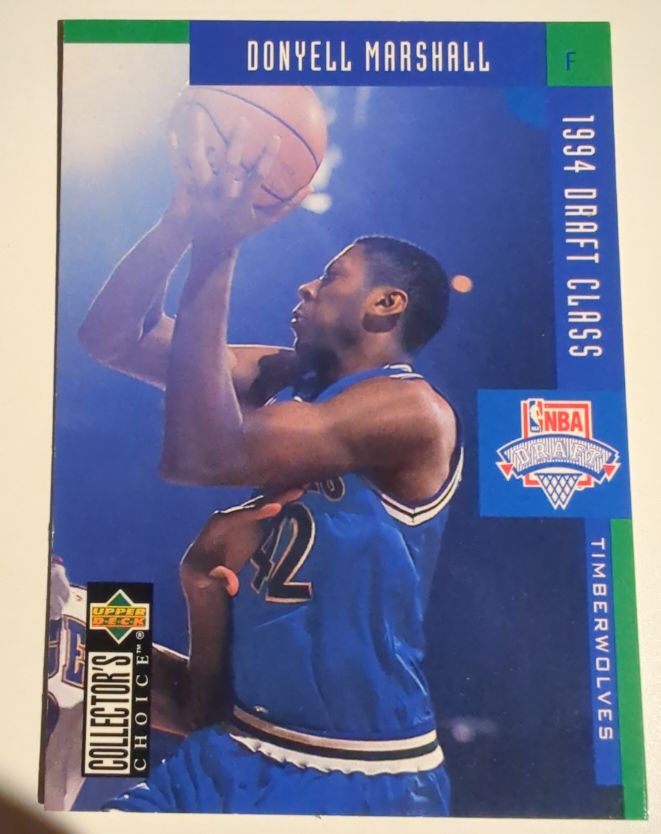 1994 Upper Deck Collector's Choice #410 Donyell Marshall — front