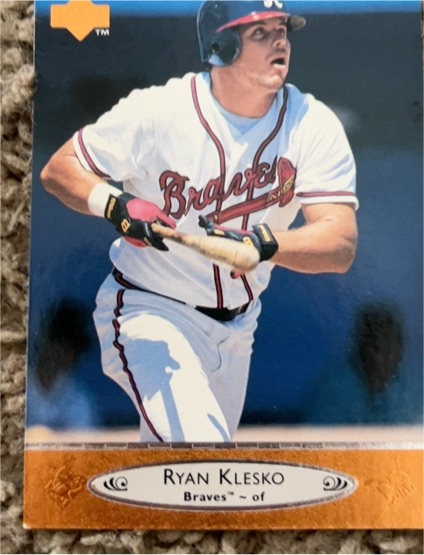 1996 Upper Deck #272 Ryan Klesko — front