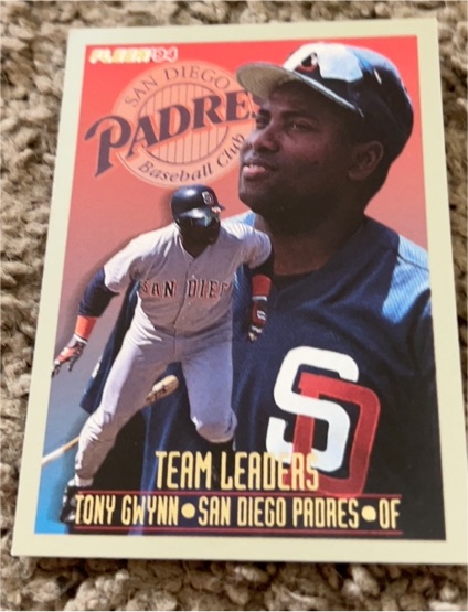 1994 Fleer #27 Tony Gwynn Team Leaders — front
