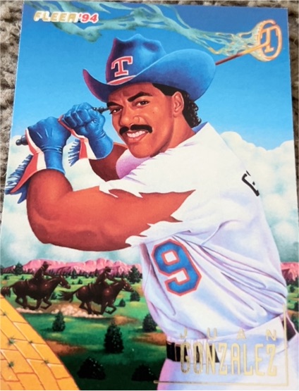1994 Fleer ProVisions #6 Juan Gonzalez — front