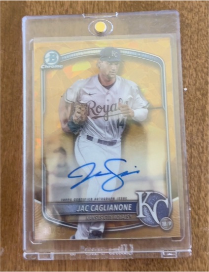 2025 Bowman Chrome #CPA-JCA Jac Caglianone — front