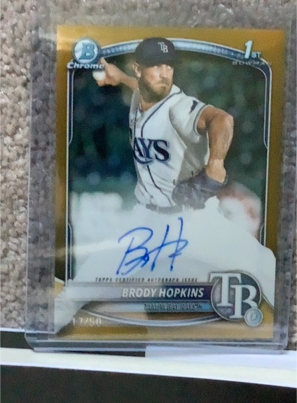 2025 Bowman Chrome #CPA-BH Brody Hopkins — front
