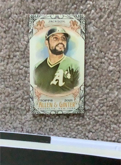 2021 Topps Allen & Ginter Mini #46 Reggie Jackson Oakland Athletics — front