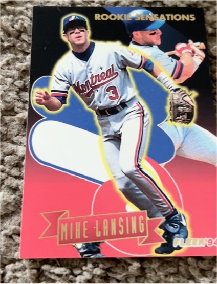 1994 Fleer Rookie Sensations #10 Mike Lansing — front