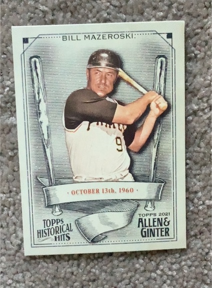2021 Topps Allen & Ginter Historical Hits #HH-16 Bill Mazeroski — front