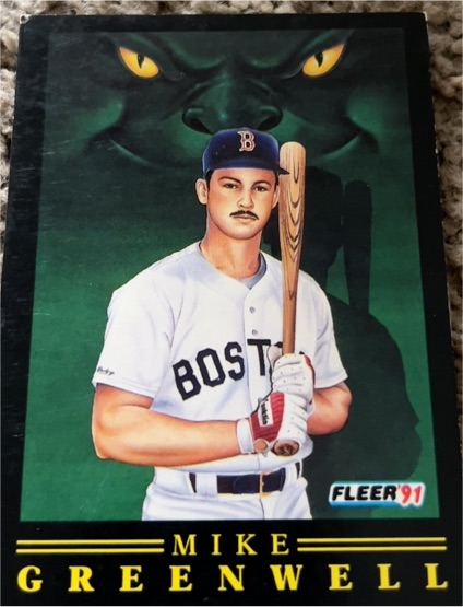1991 Fleer Pro-Visions #8 Mike Greenwell — front