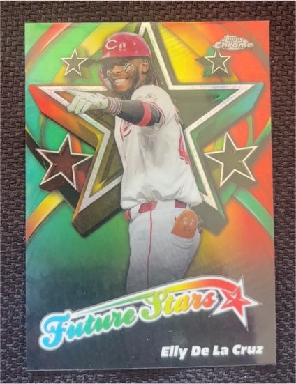 2025 Topps Chrome #FS-7 Elly De La Cruz Future Stars Insert — front