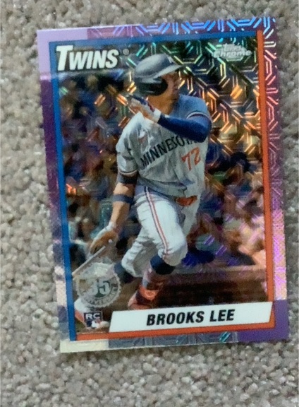 2025 Topps Series 1 - 1990 Topps Chrome Silver Pack #T90C-49 Brooks Lee — front