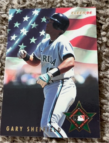 1994 Fleer All-Stars #49 Gary Sheffield — front