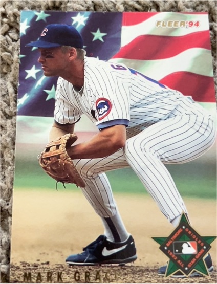 1994 Fleer #37 Mark Grace — front