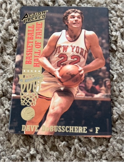 1993 Action Packed Hall of Fame #36 Dave DeBusschere — front