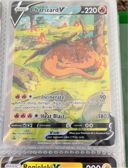 2022 Pokémon TCG #SWSH260 Charizard V — front