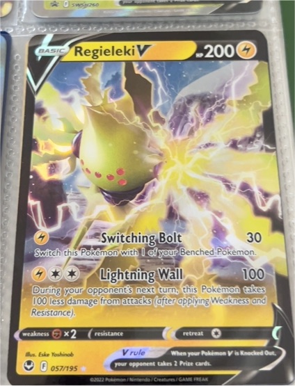 2022 Pokémon Sword & Shield Silver Tempest #057 Regieleki V — front