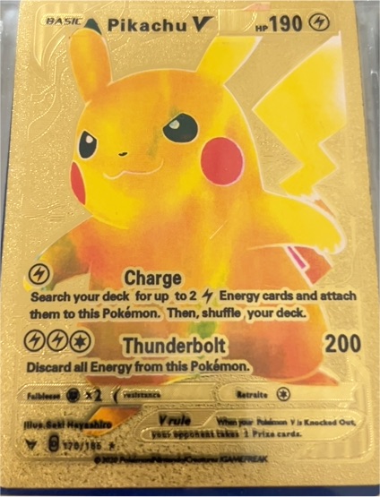 2020 Pokémon #170 Pikachu V — front