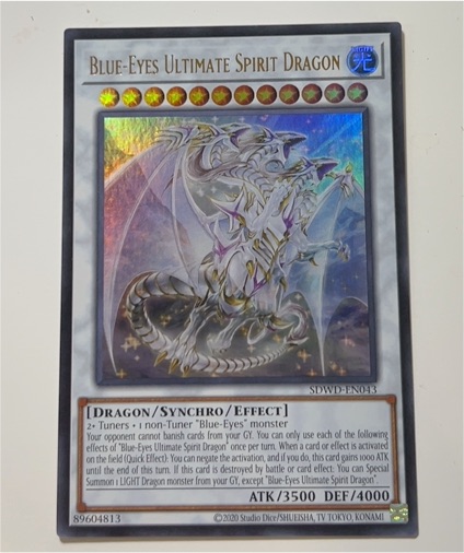 2020 Yu-Gi-Oh! SDWD-EN043 Blue-Eyes Ultimate Spirit Dragon — front