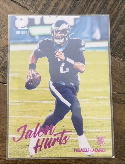 2020 Panini Chronicles Luminance #210 Jalen Hurts — front
